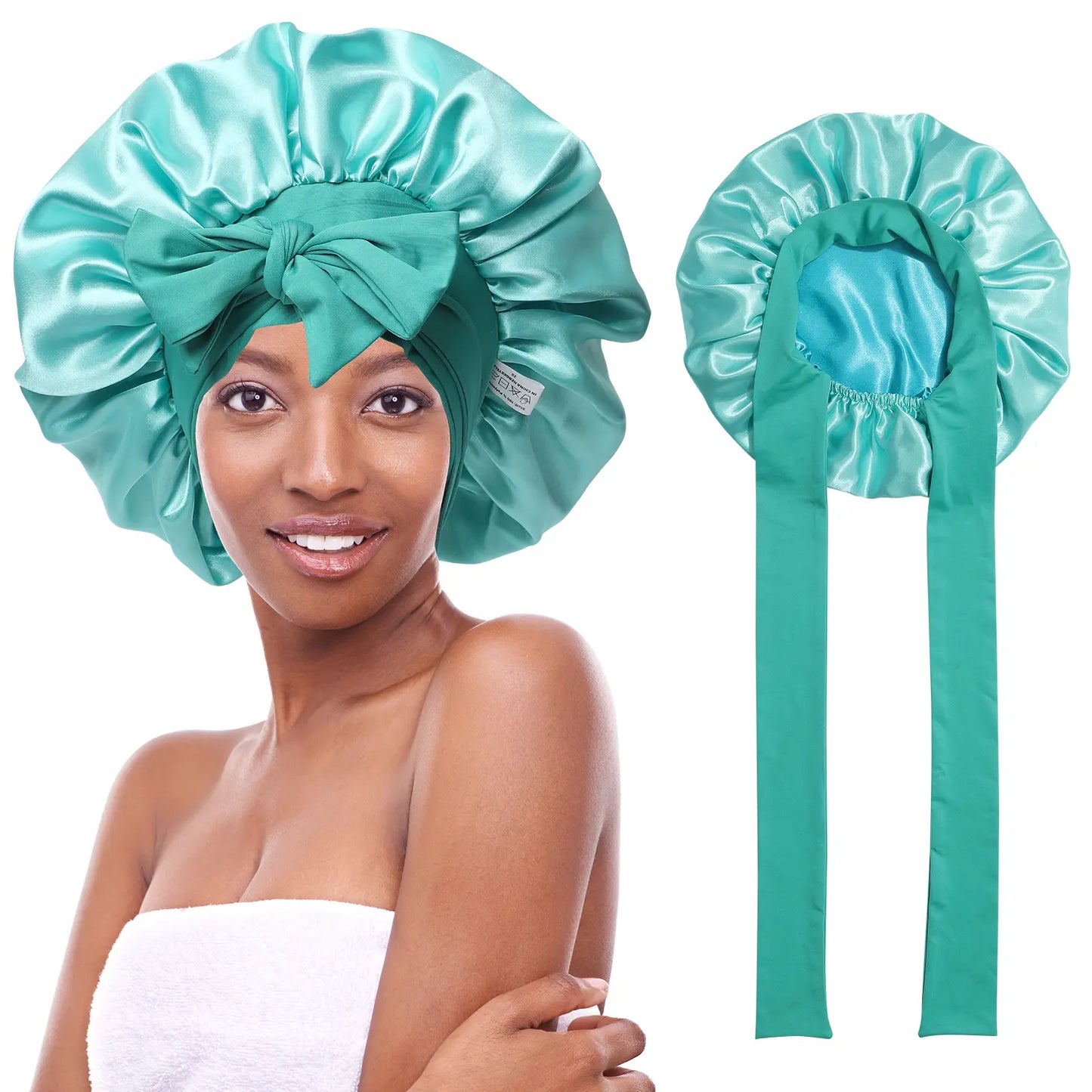 Silkease Satin Hair Cap – Double-Layer Silk-Like Satin Cap for Hair Protection and Comfort