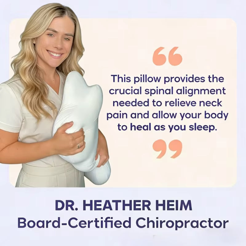 Sleepease™ Odorless Orthopedic Pillow – Memory Foam Neck and Shoulder Pain Relief for Ergonomic Comfort