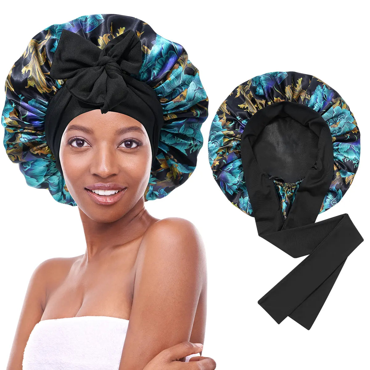 Silkease Satin Hair Cap – Double-Layer Silk-Like Satin Cap for Hair Protection and Comfort